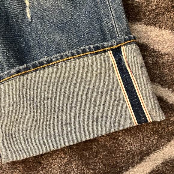 New Levi’s 50’s Straight Fit Selvedge Premium Big E Jeans - Picture 6 of 11